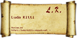 Luda Kitti névjegykártya